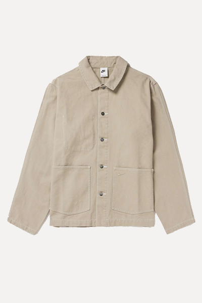 Logo-Embroidered Cotton-Canvas Chore Jacket  from Nike