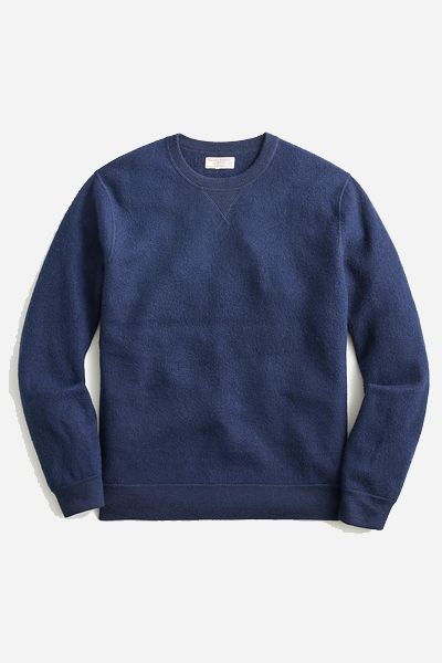 Wallace & Barnes Boiled Merino Wool Crewneck Sweatshirt 