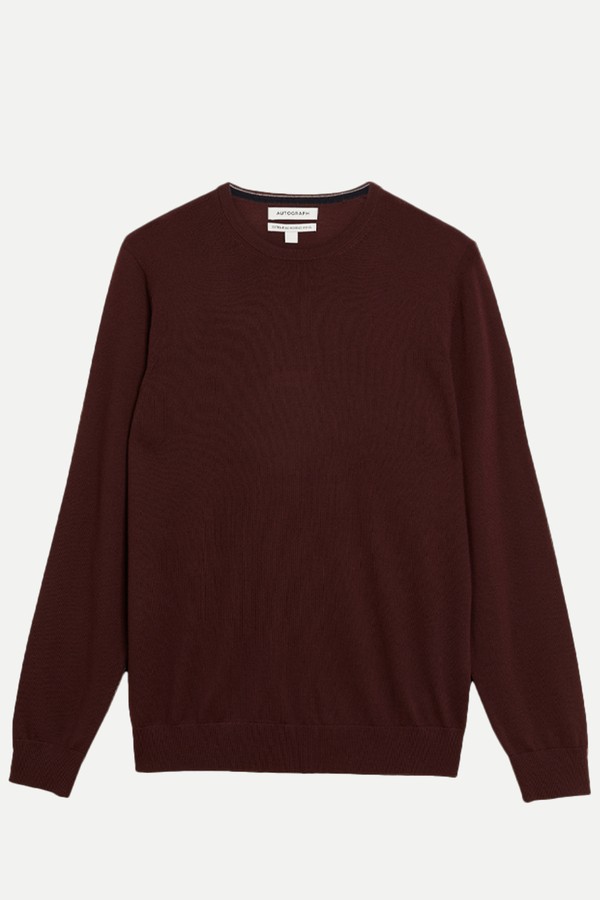 Extra Fine Merino Wool Crew Neck Jumper