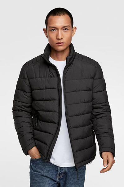 Puffer Jacket With Hidden Hood