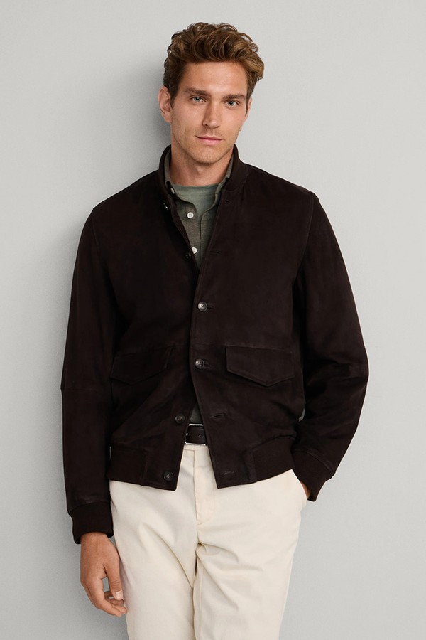 Suede Bomber Jacket from Hackett