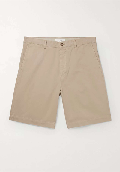 Garment-Dyed Cotton-Twill Bermuda Shorts  
