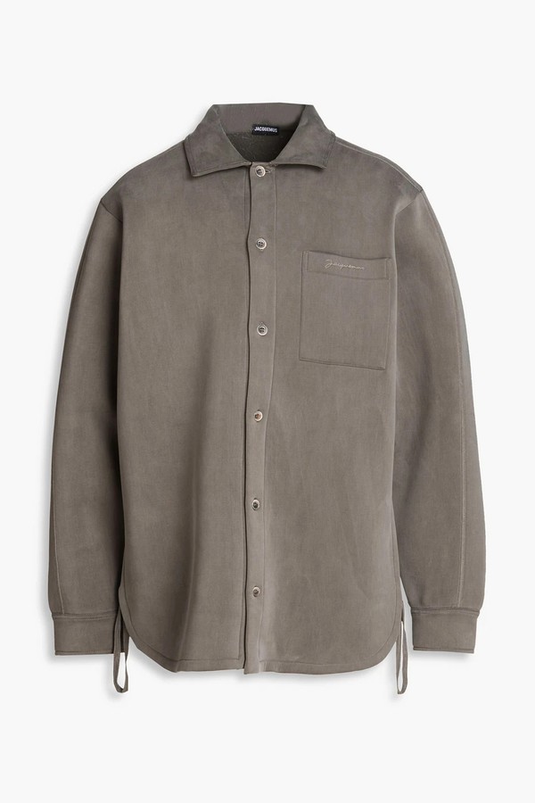 Guimauve Cupro-Blend Scuba Shirt from JACQUEMUS