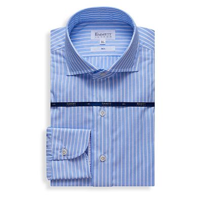 White And Blue Striped Shirt