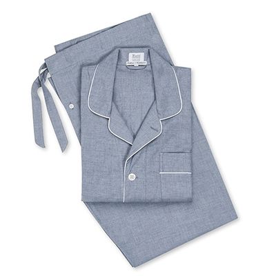 Plain Cotton And Cashmere Pyjamas from Budds