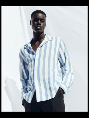 Striped Bowling Fluid Shirt, £49.99 | MANGO