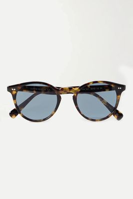 Romare Round-Frame Tortoiseshell Acetate Sunglasses from Oliver Peoples