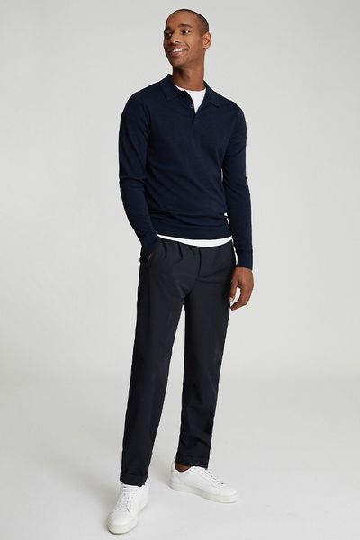 Trafford Merino Wool polo Shirt