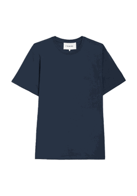 Embroidered Cotton-Jersey T-Shirt from Frame