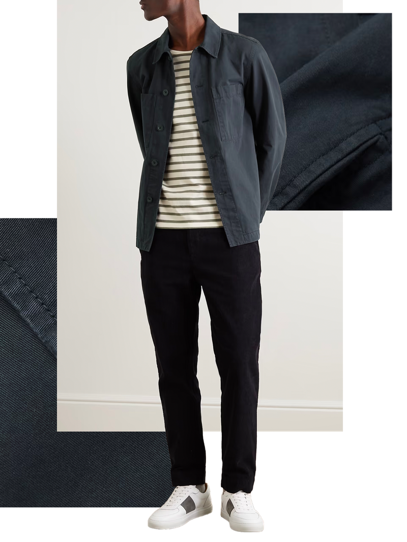 Garment-Dyed Cotton Overshirt, £195