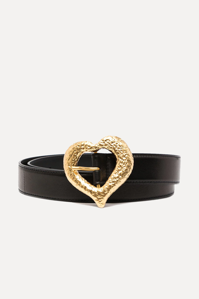 Heart Buckle Leather Belt from Saint Laurent