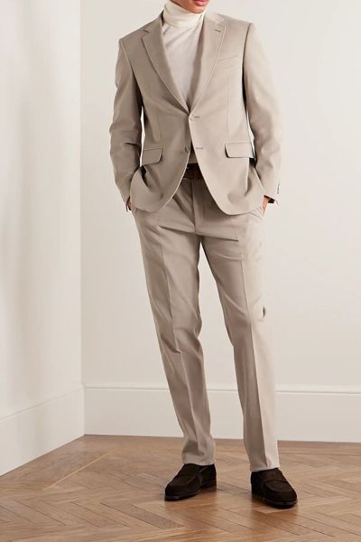 Cotton-Blend Twill Suit Jacket from Canali