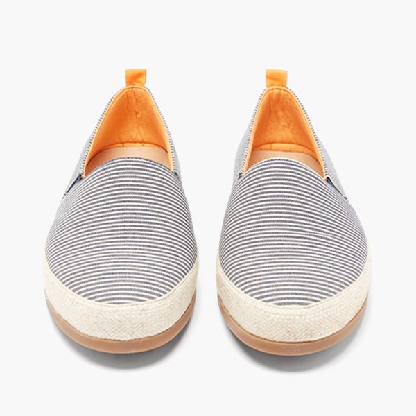 Striped Canvas Espadrilles