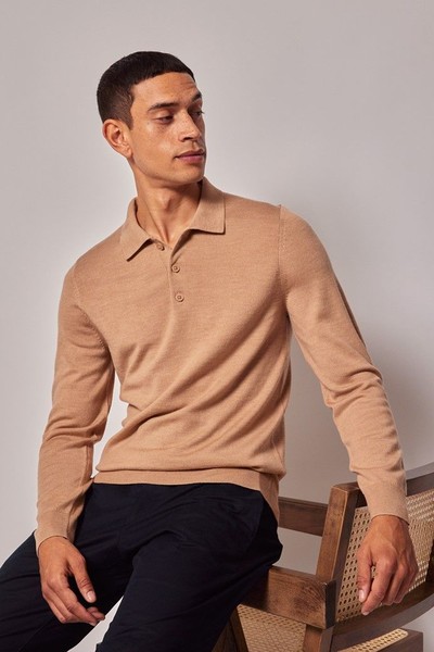 Merino Polo Jumper