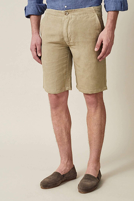 Sand Panarea Linen-Cotton Shorts