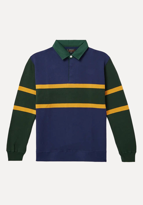 Striped Cotton-Jersey Rugby Shirt from Beams Plus