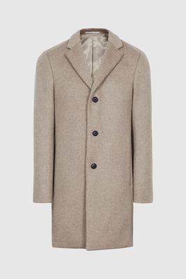 Wool-Blend Epsom Overcoat from Reiss
