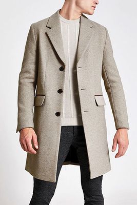 Single-Breasted Wool Overcoat