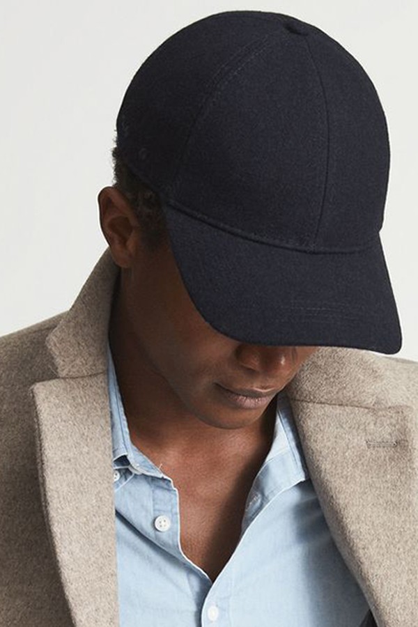 WOOL BLEND BASEBALL CAP from Reiss