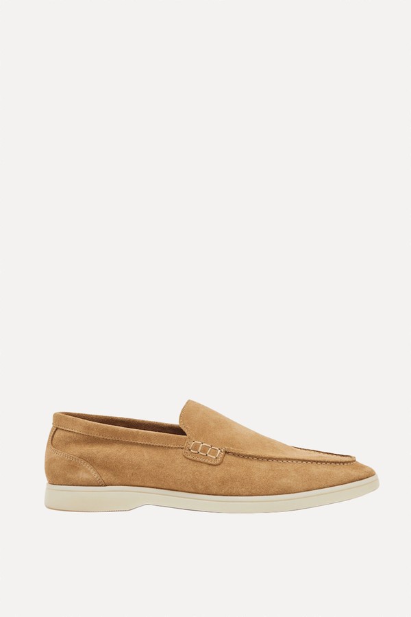 Kason Suede Slip-On Loafers from Reiss