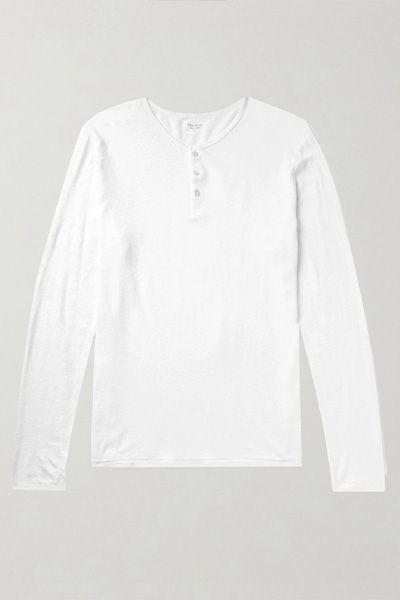 Slub Linen Henley T-Shirt from Hartford