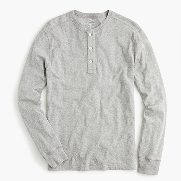 Garment-Dyed Slub Henley from J. Crew