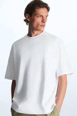 Relaxed-Fit Mock-Neck T-Shirt 