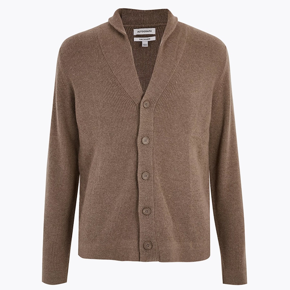 Pure Cashmere Shawl Cardigan