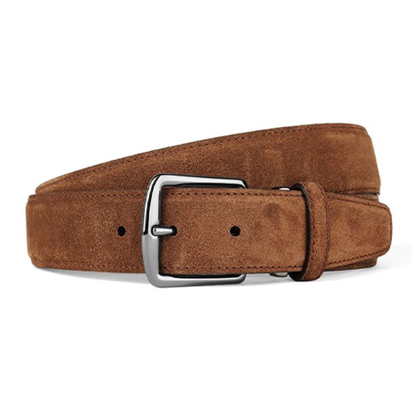 Caramel Suede Leather Belt