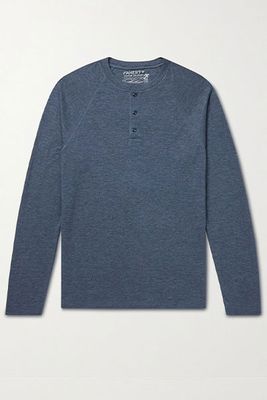 Pima Cotton & Modal-Blend Henley T-Shirt from Faherty