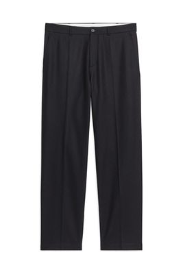 Straight Fit Wool Trousers