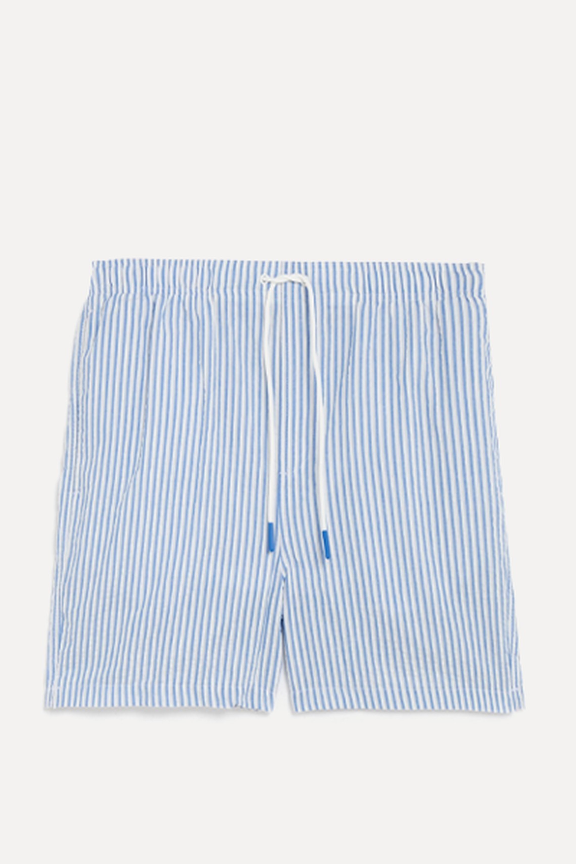 Quick Dry Striped Seersucker Swim Shorts