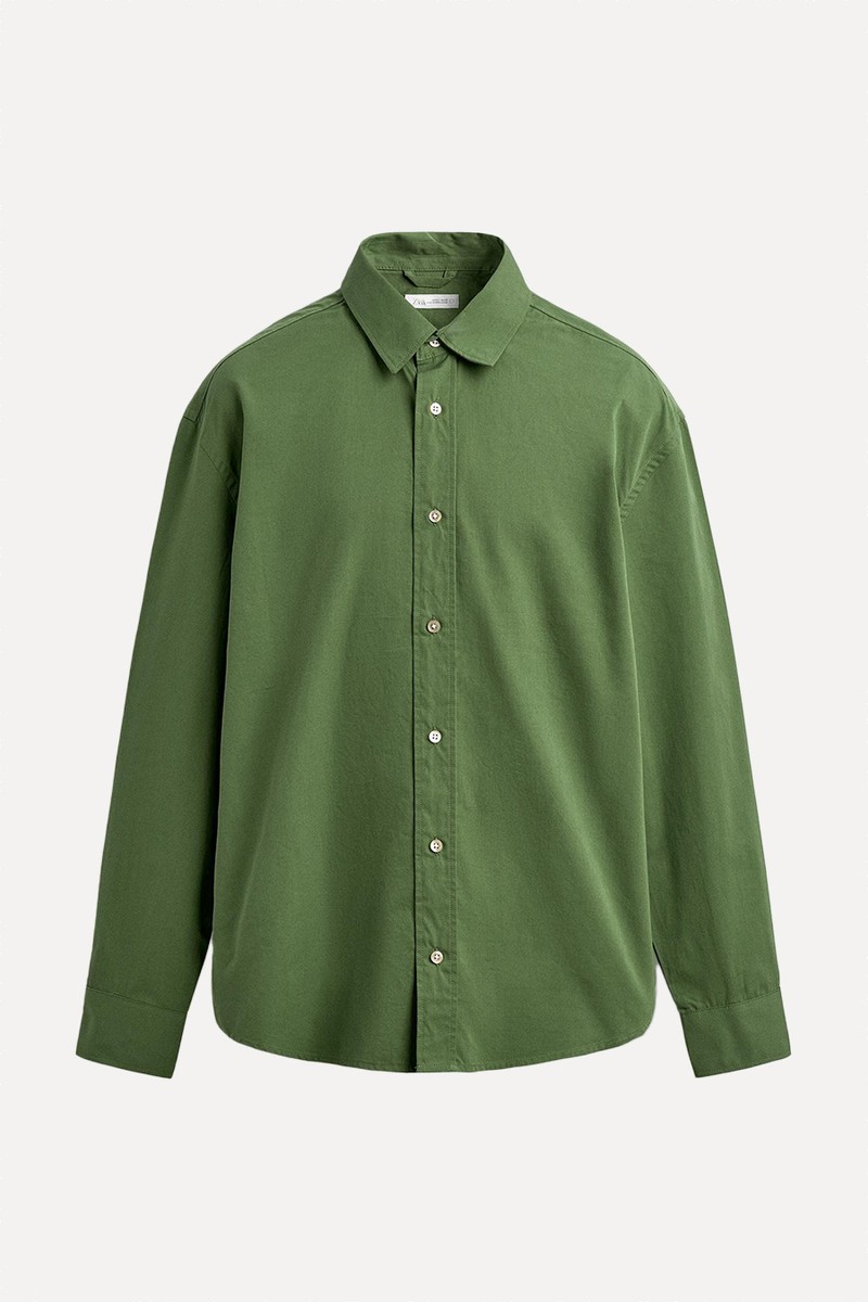 Relaxed Fit Poplin Shirt