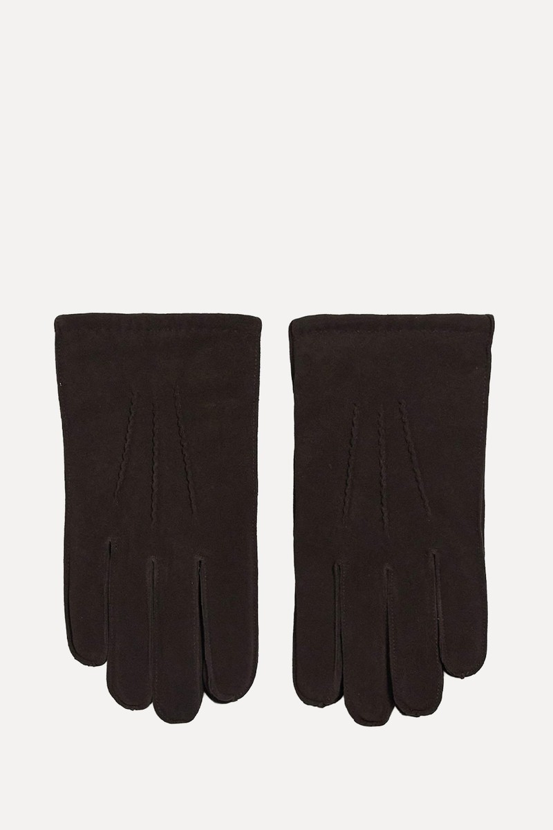 Premium Suede Leather Gloves from ASOS DESIGN