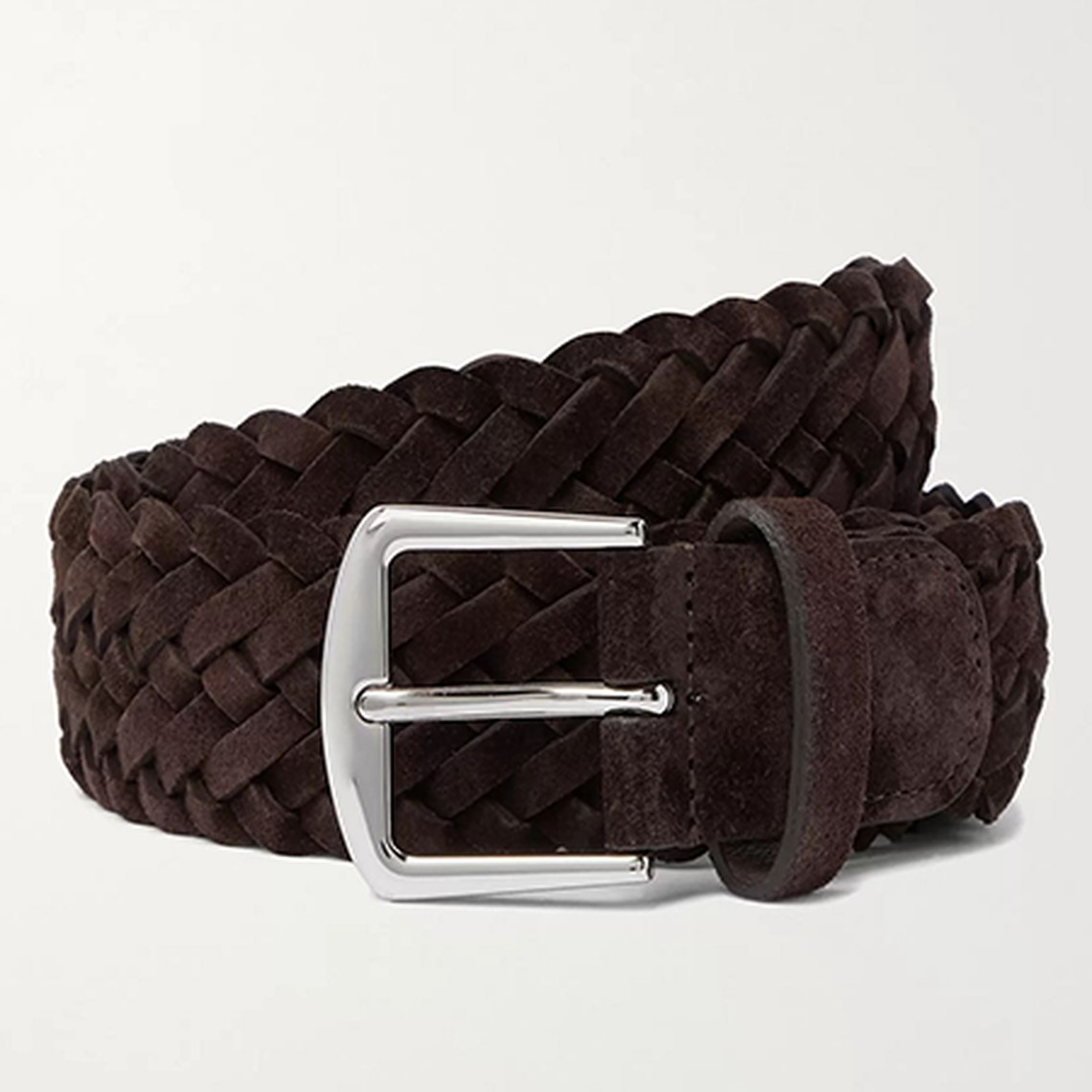 Woven Sued Belt from Loro Piana