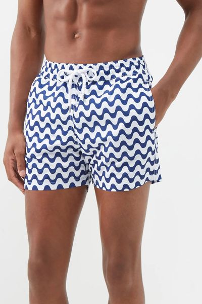 Copacabana Wave-Print Swim Shorts from Frescobol Carioca