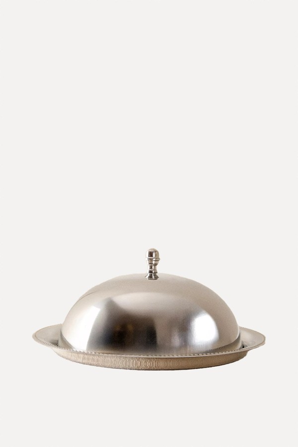 Stainless Steel Tray With Cloche from Zara