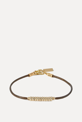 Alik 14kt Gold-Plated & Cord Bracelet  from éliou