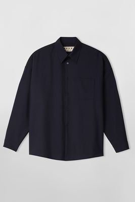 Tropical Wool Shirt Chest Pocket from Marni