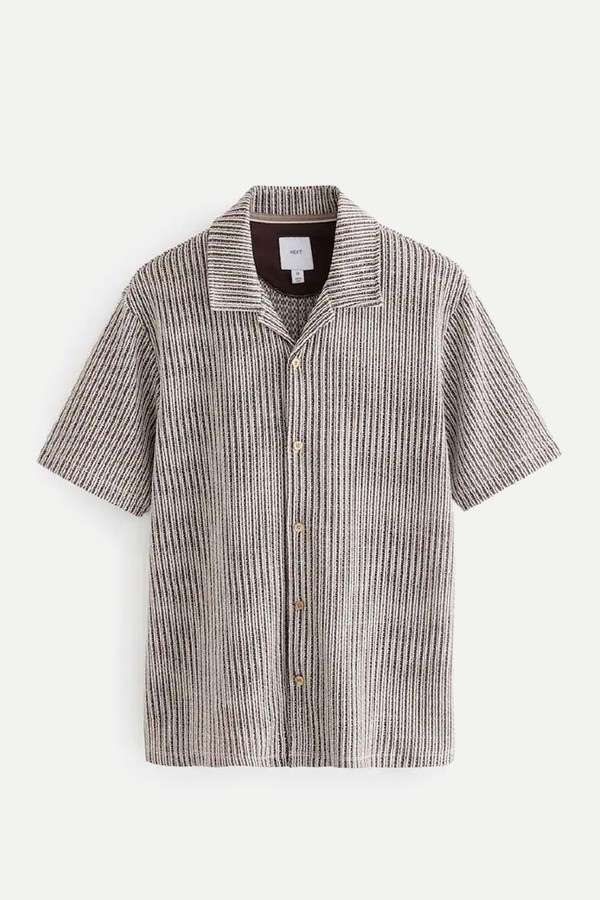 Textured Jersey Short Sleeve Shirt