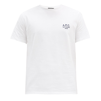 Raymond Embroidered-Logo Cotton-Jersey T-Shirt from A.P.C.