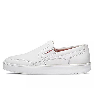 Rally X Mens Leather Slip-On Trainers