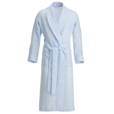 Sky Linen Dressing Gown from Emma Willis