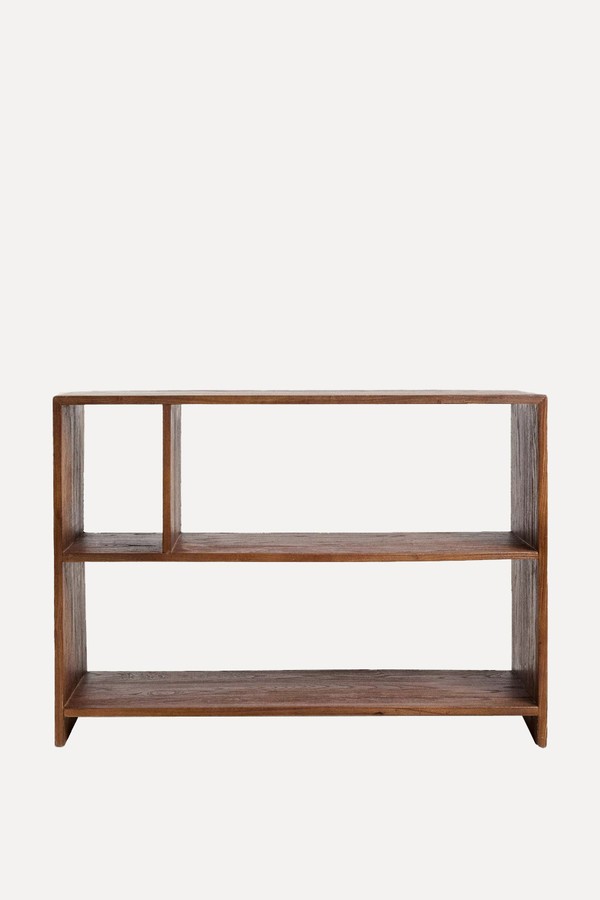 Low Bookcase With Irregular Shelves