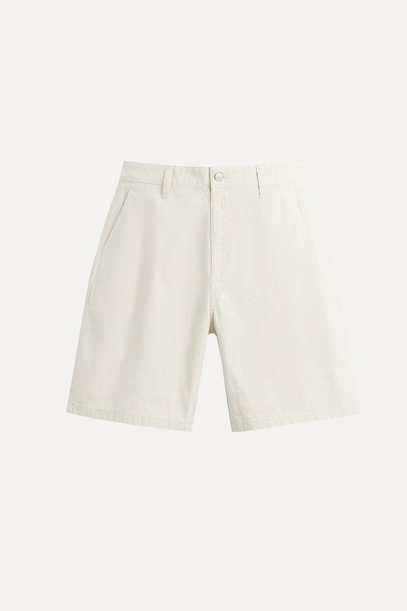 Striped Regular Fit Bermuda Shorts