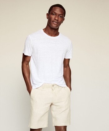 Regular Fit 100% Linen T-Shirt from Mango