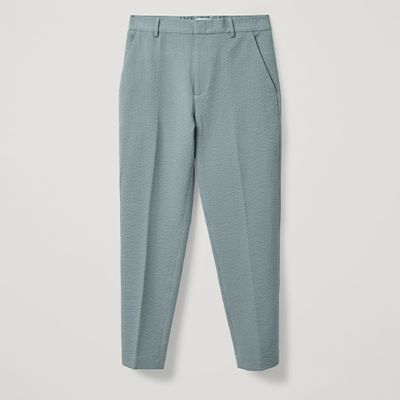 Slim Fit Seersucker Trousers from COS