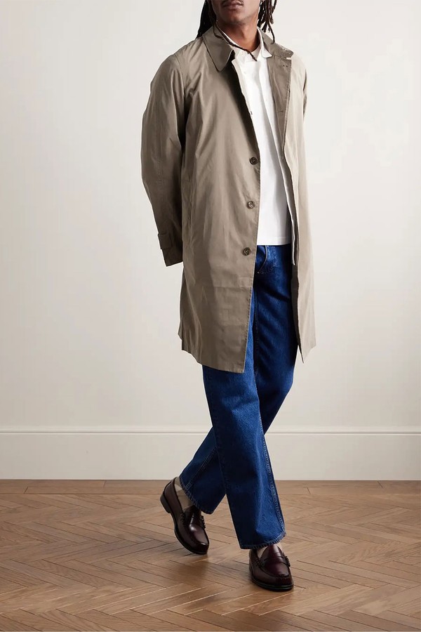 Packable Microfibre Trench Coat from Anderson & Sheppard