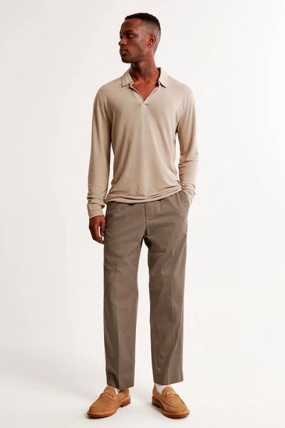 Pull On Herringbone Trouser