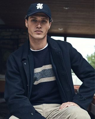 Navy Rugby Wool Sweater, €165